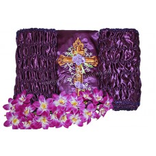 Чехол Крест Декор фиолетовый